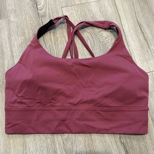 Lululemon long line energy bra pink/berry